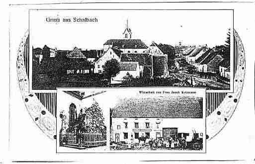 Ville de SCHALBACH Carte postale ancienne