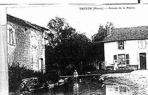 Ville de TROYON Carte postale ancienne