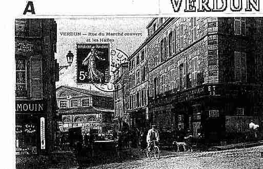 Ville de VERDUN Carte postale ancienne