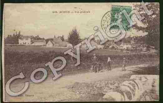 Ville de ACHUN Carte postale ancienne