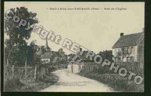 Ville de BAILLEULSURTHERAIN Carte postale ancienne