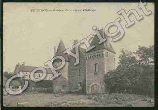 Ville de BEUVRON Carte postale ancienne