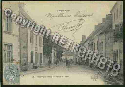 Ville de BOURGLASTIC Carte postale ancienne