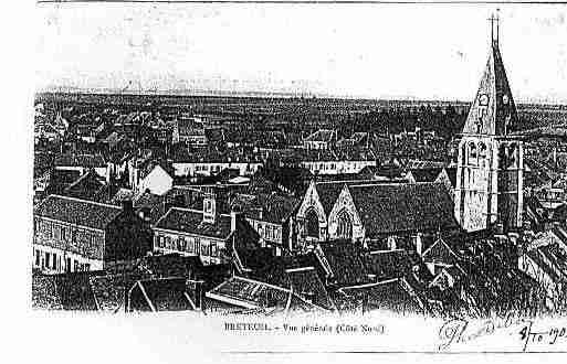 Ville de BRETEUIL Carte postale ancienne