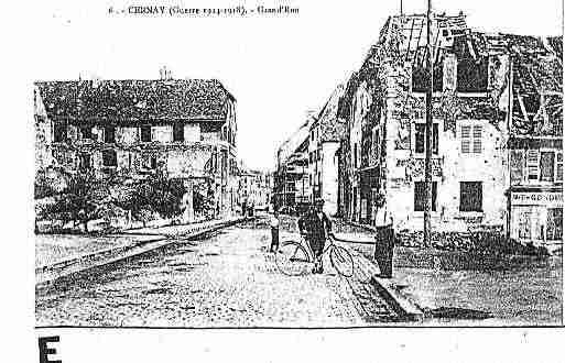 Ville de CERNAY Carte postale ancienne