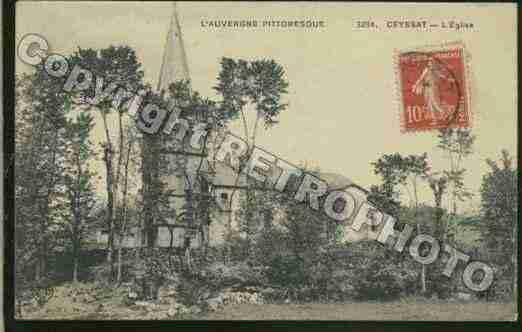 Ville de CEYSSAT Carte postale ancienne