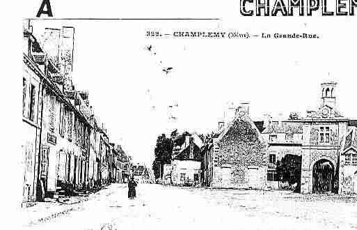 Ville de CHAMPLEMY Carte postale ancienne