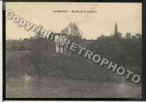 Ville de CHAMPVERT Carte postale ancienne