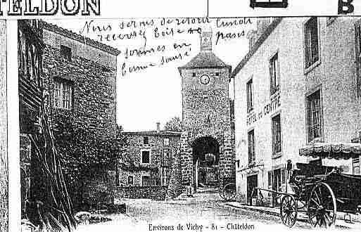 Ville de CHATELDON Carte postale ancienne