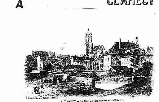 Ville de CLAMECY Carte postale ancienne