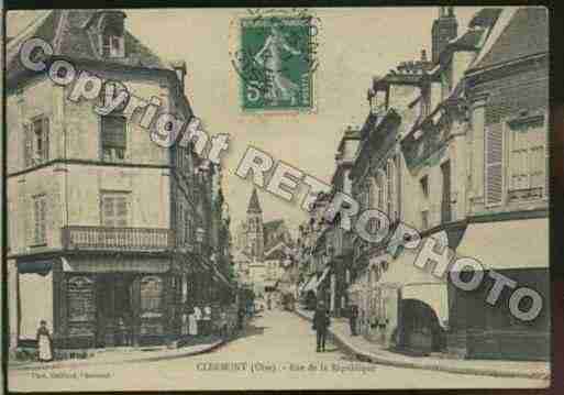 Ville de CLERMONT Carte postale ancienne