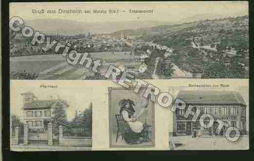 Ville de DINSHEIM Carte postale ancienne