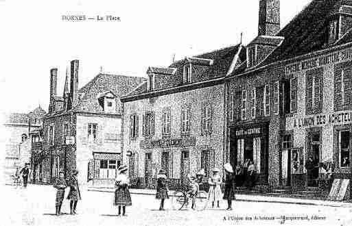 Ville de DORNES Carte postale ancienne