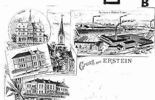 Ville de ERSTEIN Carte postale ancienne