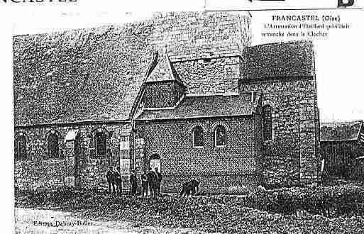 Ville de FRANCASTEL Carte postale ancienne