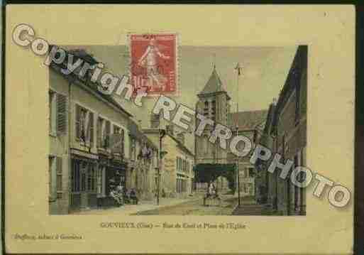 Ville de GOUVIEUX Carte postale ancienne