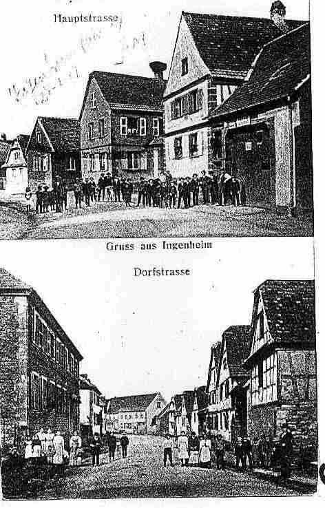 Ville de INGENHEIM Carte postale ancienne