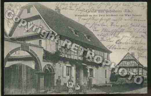 Ville de JEBSHEIM Carte postale ancienne