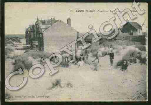 Ville de LOONPLAGE Carte postale ancienne