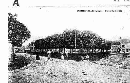 Ville de MONNEVILLE Carte postale ancienne