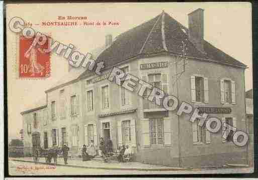 Ville de MONTSAUCHE Carte postale ancienne