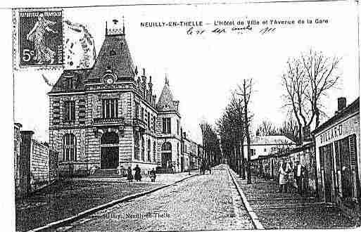 Ville de NEUILLYENTHELLE Carte postale ancienne