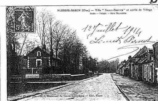Ville de PLESSISBRION(LE) Carte postale ancienne