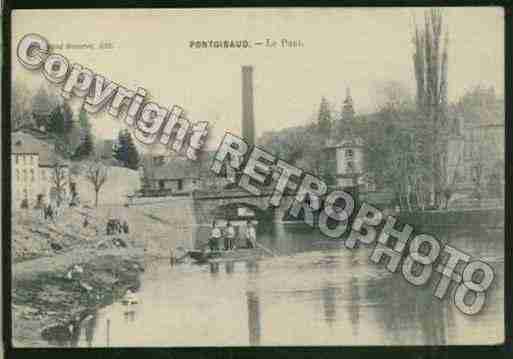 Ville de PONTGIBAUD Carte postale ancienne