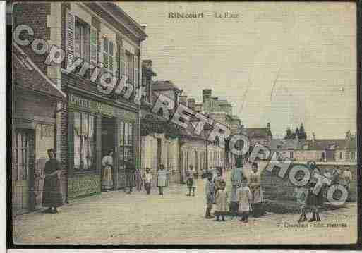 Ville de RIBECOURTDRESLINCOURT Carte postale ancienne