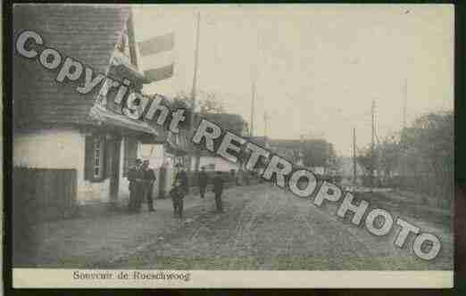 Ville de ROESCHWOOG Carte postale ancienne