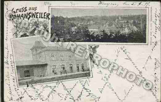 Ville de ROMANSWILLER Carte postale ancienne