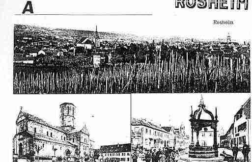 Ville de ROSHEIM Carte postale ancienne