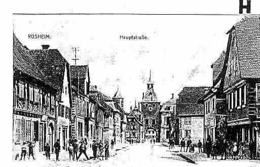 Ville de ROSTEIG Carte postale ancienne