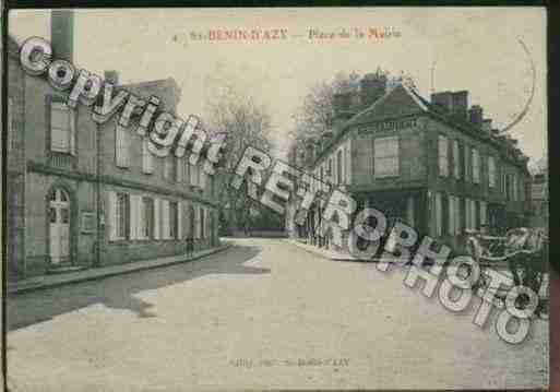 Ville de SAINTBENIND\'AZY Carte postale ancienne