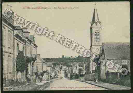 Ville de SAINTEGAUBURGESAINTECOLOMBE Carte postale ancienne