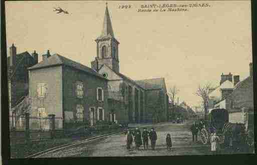 Ville de SAINTLEGERDESVIGNES Carte postale ancienne