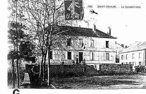 Ville de SAINTSAULGE Carte postale ancienne