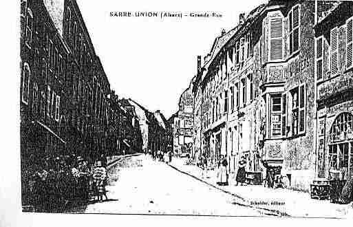 Ville de SARREUNION Carte postale ancienne