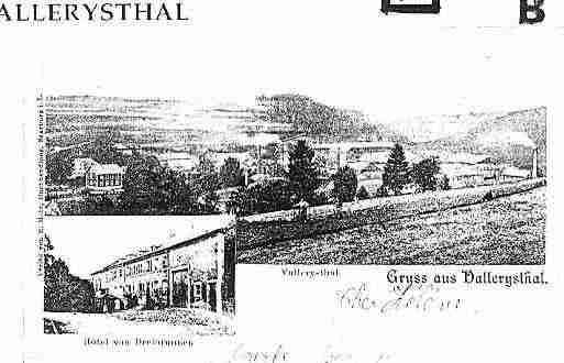 Ville de VALLERYSTHAL Carte postale ancienne