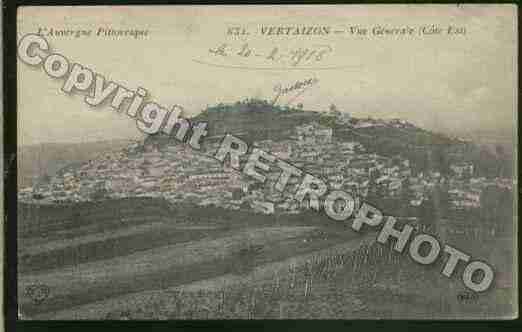 Ville de VERTAIZON Carte postale ancienne