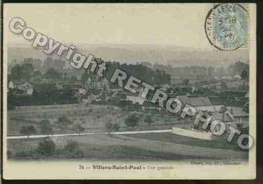 Ville de VILLERSSAINTPAUL Carte postale ancienne