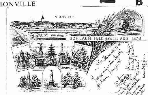 Ville de VIONVILLE Carte postale ancienne
