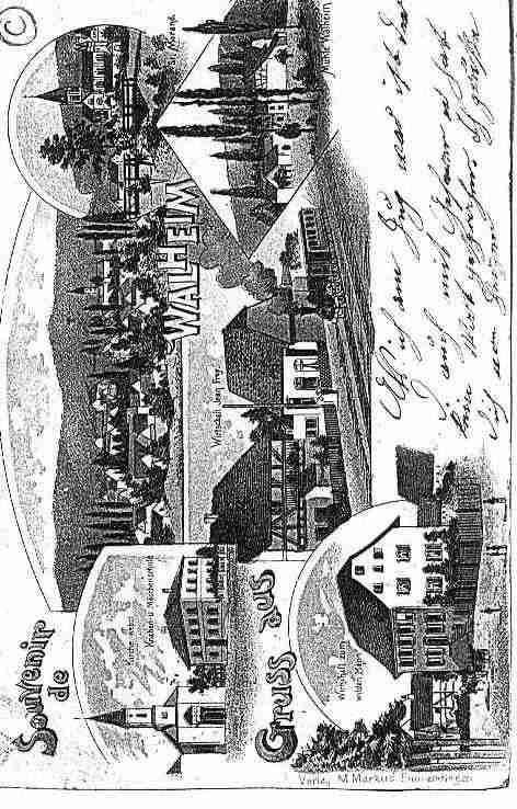 Ville de WALHEIM Carte postale ancienne