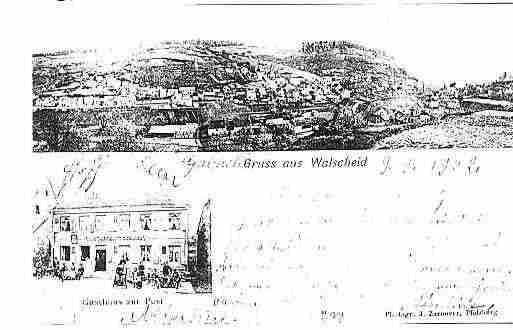 Ville de WALSCHEID Carte postale ancienne