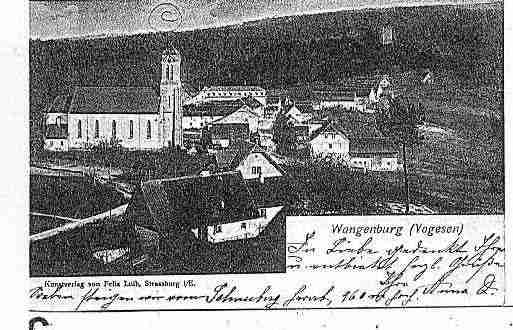 Ville de WANGENBOURGENGENTHAL Carte postale ancienne