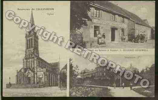 Ville de ZILLISHEIM Carte postale ancienne