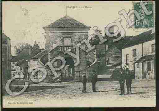 Ville de BEAUJEUSAINTVALLIERPIERREJUXETQUITTEUR Carte postale ancienne