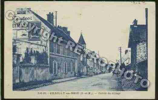 Ville de CHAILLYENBRIE Carte postale ancienne
