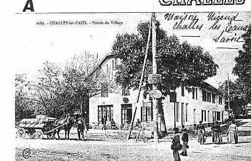 Ville de CHALLESLESEAUX Carte postale ancienne