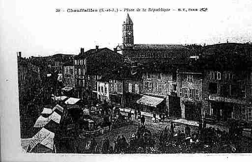 Ville de CHAUFFAILLES Carte postale ancienne